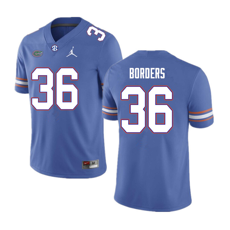 Men #36 Chief Borders Florida Gators College Football Jerseys Sale-Royal